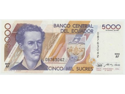 Ekvádor, 5000 Sucres 1987, P.126