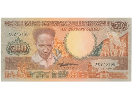 Surinam, 500 Gulden 1988, P.135b