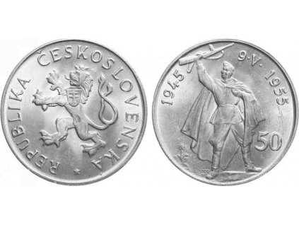 50 Kčs 1955 - 10. výročí osvobození Československa, var. A
