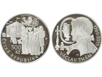 500 Kč 2015 - Václav Thám, PROOF
