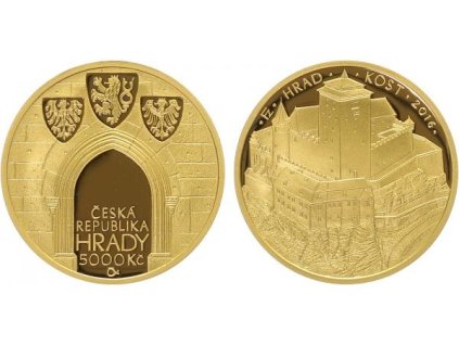 23853 23853 5000 kc 2016 hrad kost proof