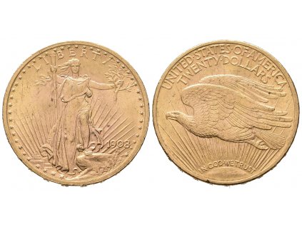 24033 usa 20 dollar 1908