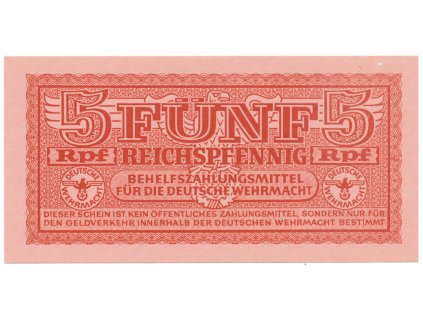 24195 nemecko wehrmacht 5 reichspfennig 1942 1944 ro 502