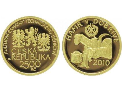 2500 Kč 2010 - Hamr v Dobřívě, PROOF