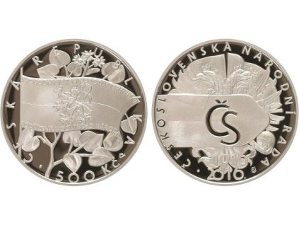 24735 24735 24735 500 kc 2016 ceskoslovenska narodni rada proof