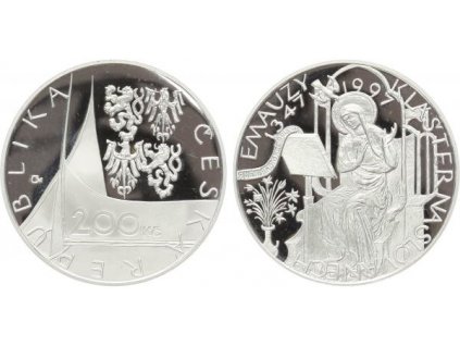 2487 2487 200 kc 1997 klaster emauzy proof