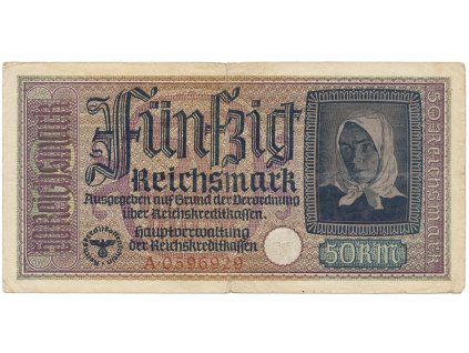 25860 25860 nemecko okupacni 50 reichsmark 1939 1944 ro 555a