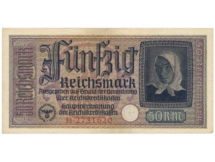 Německo - okupační, 50 Reichsmark (1939~1944), Ro.555a