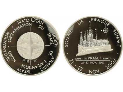 26163 ceska mincovna medaile 2002 summit nato 2002 praha