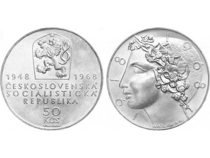 2619 2619 2619 50 kcs 1968 50 vyroci ceskoslovenske republiky