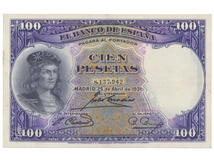 26211 spanelsko 100 pesetas 1931 p 83
