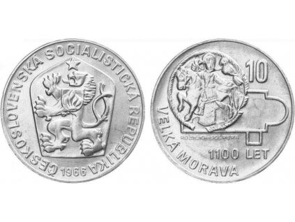 10 Kčs 1966 - Velká Morava