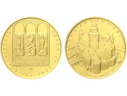 5000 Kč 2017 - Hrad Bouzov, běžná kvalita