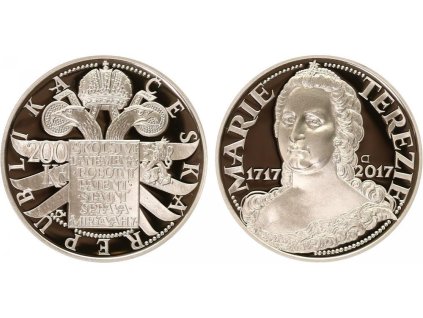 26376 26376 200 kc 2017 marie terezie proof