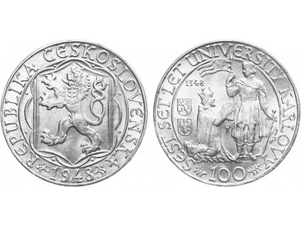 26457 26457 26457 100 koruna 1948 universita karlova