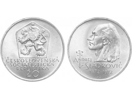 20 Kčs 1972 - Andrej Sládkovič