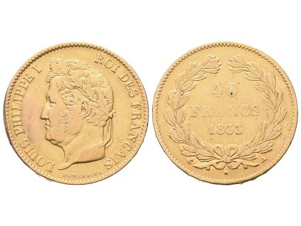 Francie, 40 Frank 1835 A, Paříž