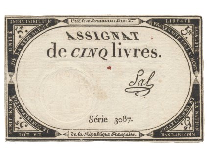 27189 27189 27189 francie 5 livres 1793 p a76