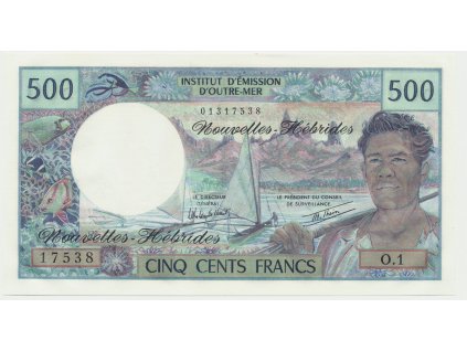 Nové Hebridy, 500 Francs (1980), P.19c