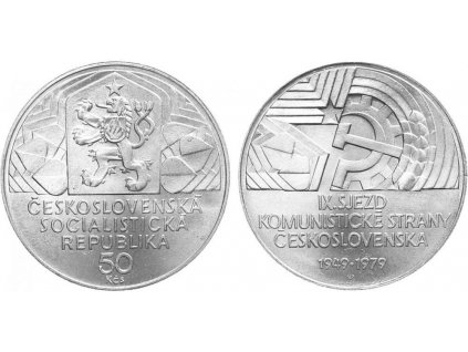 50 Kčs 1979 - IX. sjezd KSČ