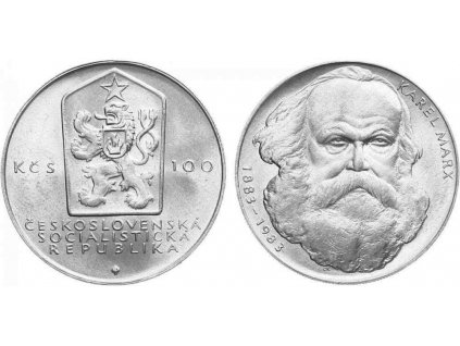 100 Kčs 1983 - Karel Marx