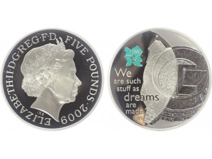 27744 velka britanie 5 pounds 2009 olympiada londyn 2010 proof