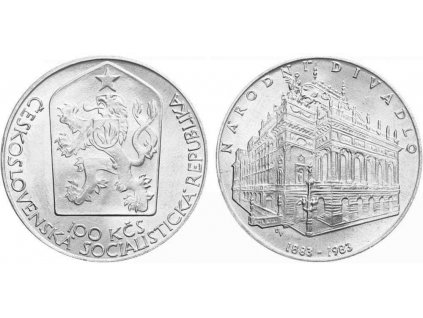 2778 100 kcs 1983 narodni divadlo v praze