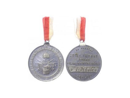 AE Medaile 1900 - 25. trvání spolku vojenských vysloužilců v Klatovech