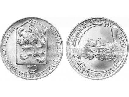 2853 2853 2853 50 kcs 1989 zeleznice breclav brno