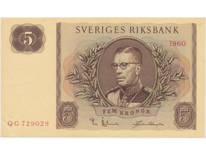 28791 28791 svedsko 5 kronor 1960 p 42e