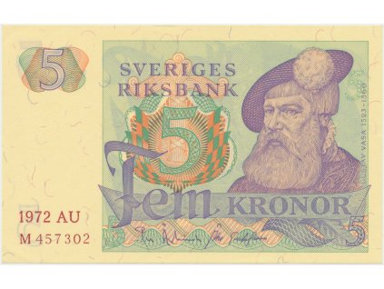 Švédsko, 5 Kronor 1972, P.51c