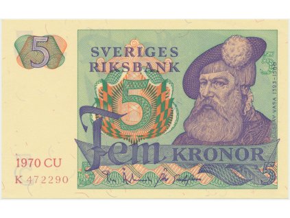 28842 28842 28842 svedsko 5 kronor 1970 p 51b