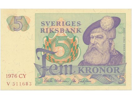 28863 28863 28863 svedsko 5 kronor 1976 p 51c