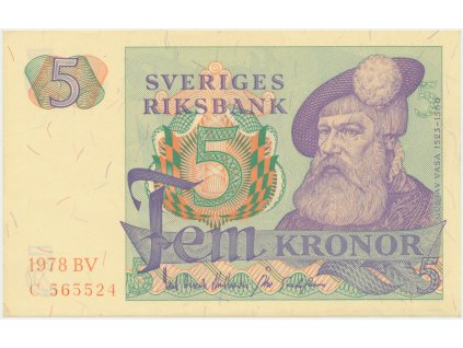 Švédsko, 5 Kronor 1978, P.51d