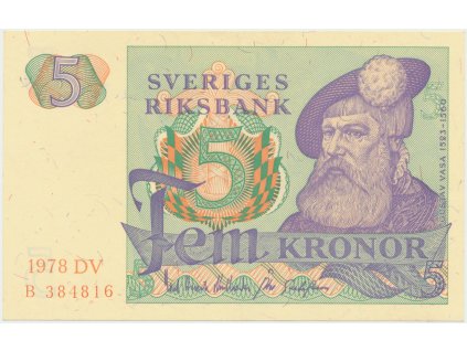 Švédsko, 5 Kronor 1978, P.51d