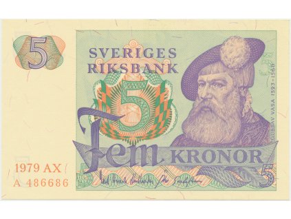 Švédsko, 5 Kronor 1979, P.51d
