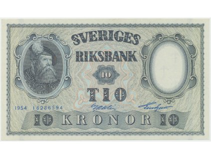 28914 28914 28914 svedsko 10 kronor 1954 p 43b