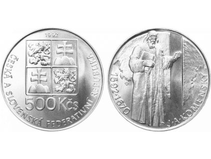 2892 2892 2892 500 kcs 1992 jan amos komensky