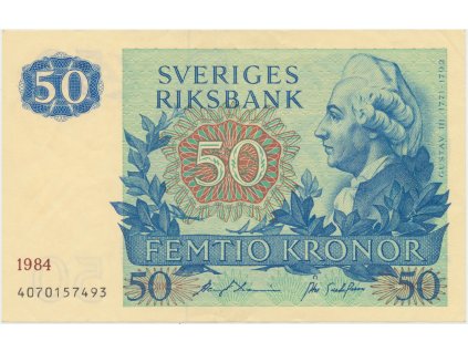 28980 svedsko 50 kronor 1984 p 53d