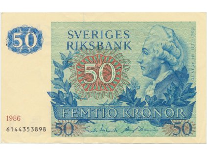 28989 28989 svedsko 50 kronor 1986 p 53d
