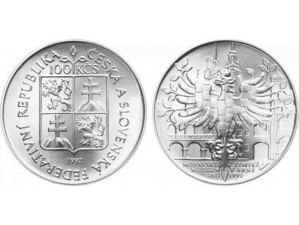 2898 2898 100 kcs 1992 moravske zemske muzeum v brne