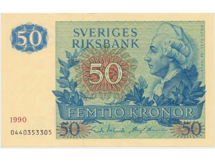 29001 29001 29001 svedsko 50 kronor 1990 p 53d