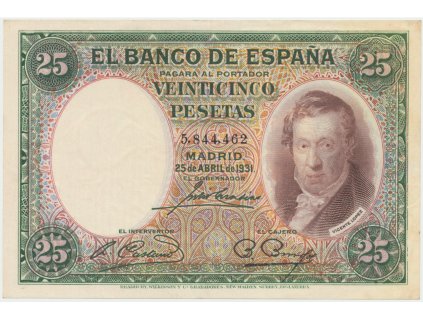 Španělsko, 25 Pesetas 1931, P.81