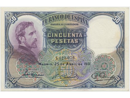 Španělsko, 50 Pesetas 1931, P.82