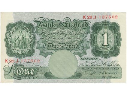 Velká Británie, 1 Pound (1949~1955), Beale, P.369b