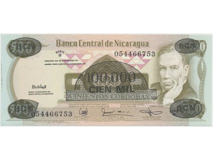 30096 nikaragua 100000 cordobas 1987 p 149