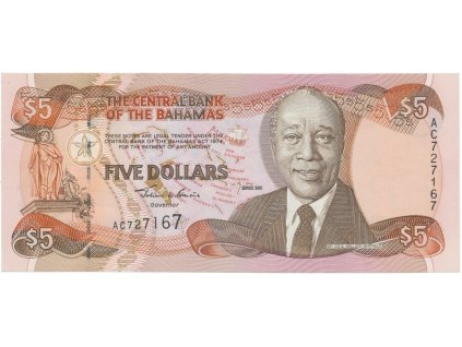 30099 30099 bahamy 5 dollars 2001 p 63b