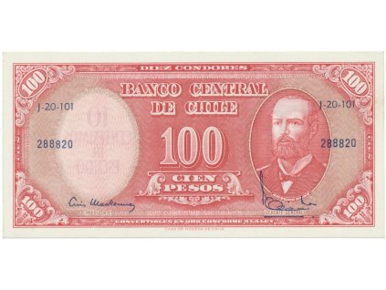 Chile, 10 Centesimos (1960~1961), P.127