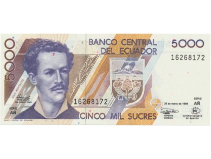 30141 ekvador 5000 sucres 1999 p 128c