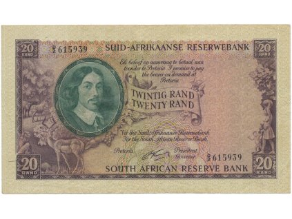 30234 30234 jihoafricka republika 20 rand 1962 1963 p 108a